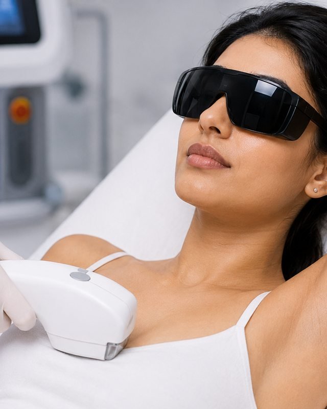 Laser Hair Reduction session at Diva Healthcare Clinic